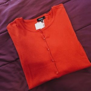 Premise Orange Cardigan - Medium (NWT)